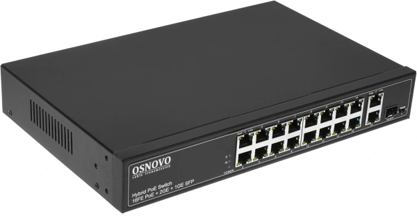 Коммутатор Osnovo SW-61621(300W) 300W неуправляемый
