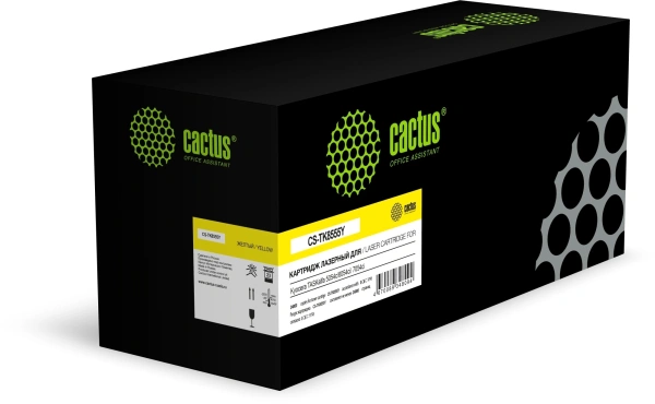 Картридж лазерный Cactus CS-TK8555Y TK-8555Y желтый (24000стр.) для Kyocera TASKalfa 5054ci/ 6054ci/7054ci