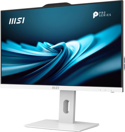 Моноблок MSI Pro AP242P 14M-669XRU 23.8" Full HD i3 14100 (3.5) 8Gb SSD512Gb UHDG 730 без ОС GbitEth WiFi BT 120W клавиатура мышь Cam белый 1920x1080