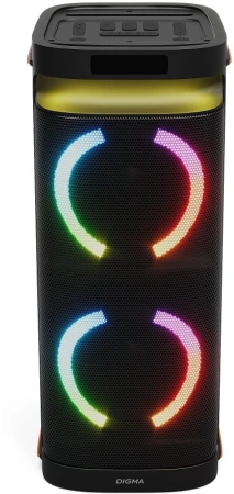 Минисистема Digma D-MC1750 черный 60Вт FM USB BT micro SD