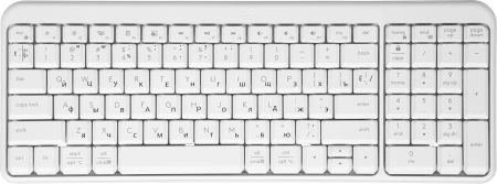 Клавиатура Logitech K251 белый беспроводная BT slim Multimedia (920-013364)