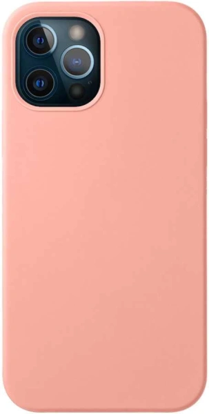 Чехол (клип-кейс) Deppa для Apple iPhone 12/12 Pro Liquid Silicone розовый (87712)