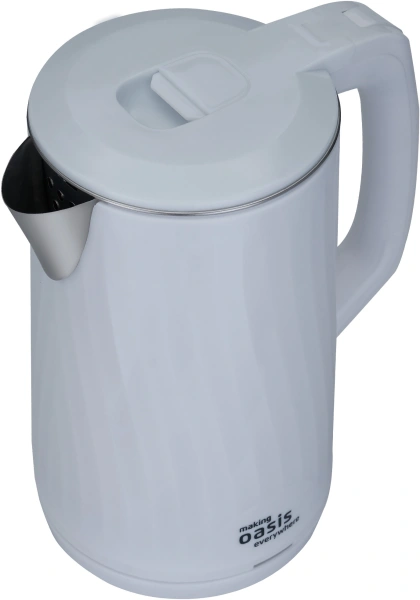 Чайник электрический Oasis K-13PW 1.8л. 1800Вт белый корпус: пластик
