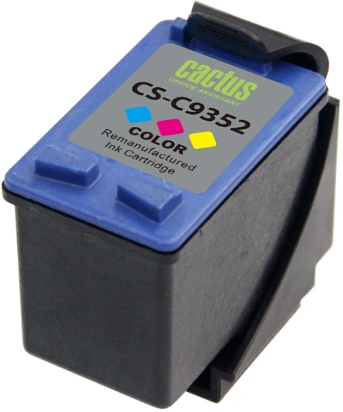 Картридж струйный Cactus CS-C9352 №22 многоцветный (11.4мл) для HP DJ 3920/3940/D1360/D1460/D1470/D1560/D2330/D2360/D2430/D2460/F370/F375/F380/F2180/F2187/F2224/F2280/F2290/F4140/F4172/F4180/F4190 с чипом