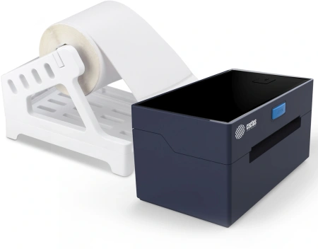 Термопринтер Cactus CS-TP-D420U+держатель (CS-TP-D420U) 203dpi 160мм/с/USB для печ.этик. черный