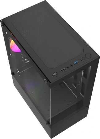 Корпус Accord ACC-285-02B черный без БП mATX 5x120mm 1xUSB2.0 1xUSB3.0 audio