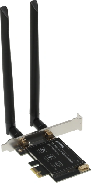 Сетевой адаптер Wi-Fi Netis F0 AC1300 PCI Express (ант.внеш.съем) 2ант.