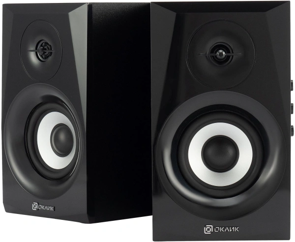 Колонки Оклик OK-166 BT 2.0 черный 40Вт BT