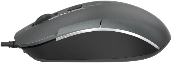 Мышь A4Tech Fstyler FM26 серый/черный оптическая 1600dpi USB для ноутбука 4but (FM26 USB (SMOKY GREY))