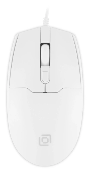 Мышь Оклик 147M белый оптическая 2000dpi USB 4but (1868746)