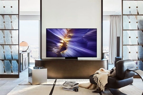 Телевизор OLED Samsung 55" QE55S90FAUXRU Series 9 черный графит 4K Ultra HD 120Hz DVB-T2 DVB-C DVB-S2 USB WiFi Smart TV