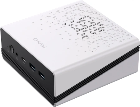 ПК Мини Chuwi UBox Ryzen 5 6600H (3.3) 16Gb SSD512Gb 660M Windows 11 Pro 2x2.5GbitEth WiFi BT 90W белый/черный