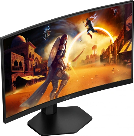 Монитор AOC 27" Gaming CQ27G4X черный VA LED 16:9 HDMI матовая HAS Piv 300cd 178гр/178гр 2560x1440 180Hz FreeSync Premium Pro DP Quad 2K (1440p) 5.91кг