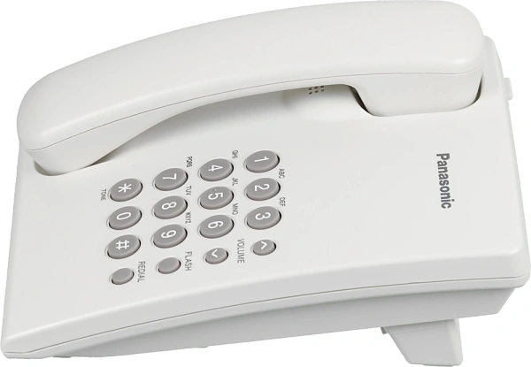 Телефон проводной Panasonic KX-TS2350RUW белый