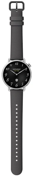 Смарт-часы Xiaomi Watch S4 41мм 1.32" AMOLED корп.серебристый рем.черный разм.брасл.:120-190 мм (BHR07VRGL)