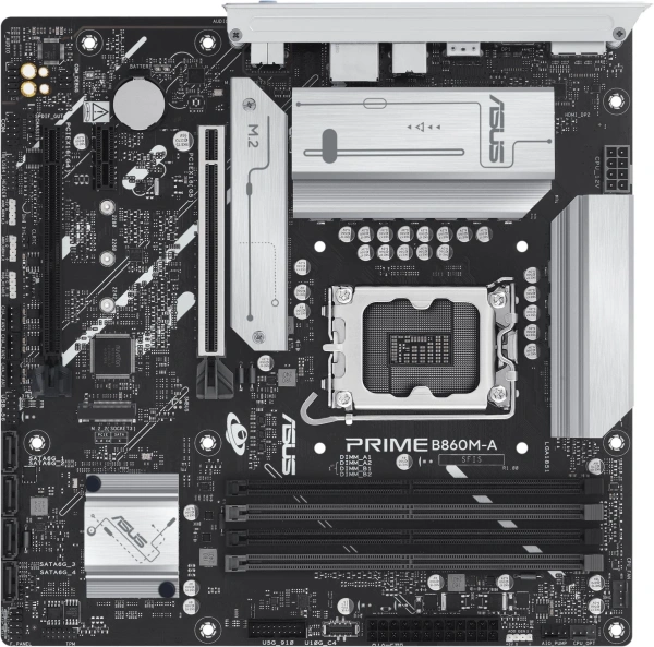 Материнская плата Asus PRIME B860M-A-CSM Soc-1851 Intel B860 4xDDR5 mATX AC`97 8ch(7.1) 2.5Gg RAID+HDMI+DP