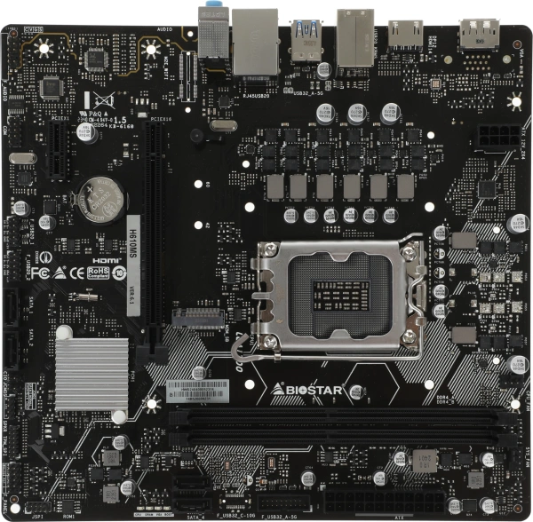 Материнская плата Biostar H610MS  Soc-1700 Intel H610 2xDDR4 mATX AC`97 8ch(7.1) GbLAN+HDMI+DP